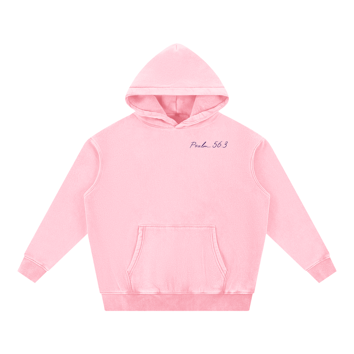 Snow Wash Fleece Oversize Hoodie