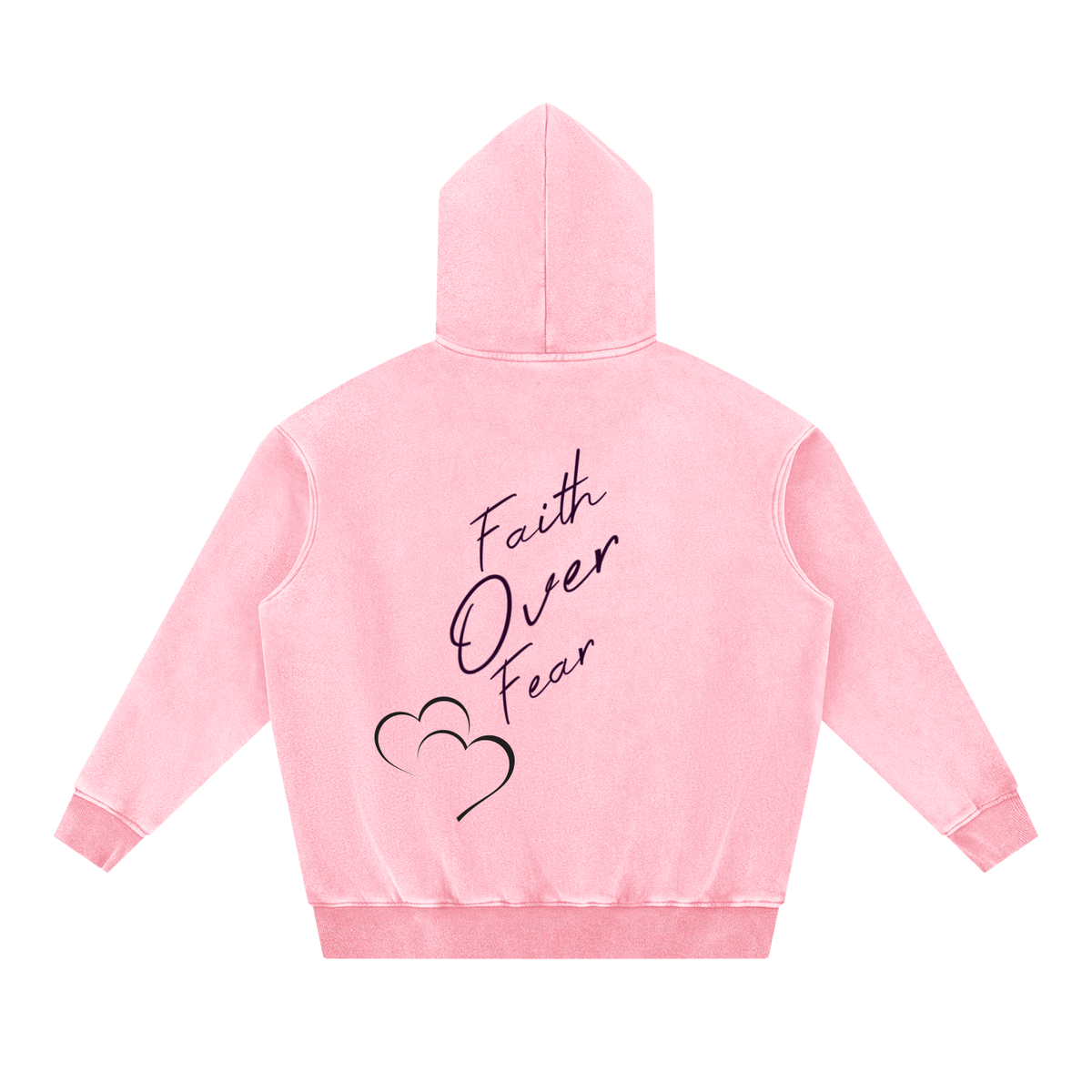 Snow Wash Fleece Oversize Hoodie
