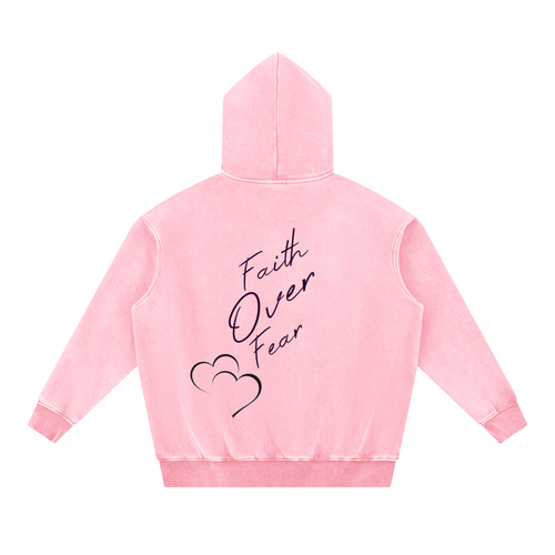 Snow Wash Fleece Oversize Hoodie