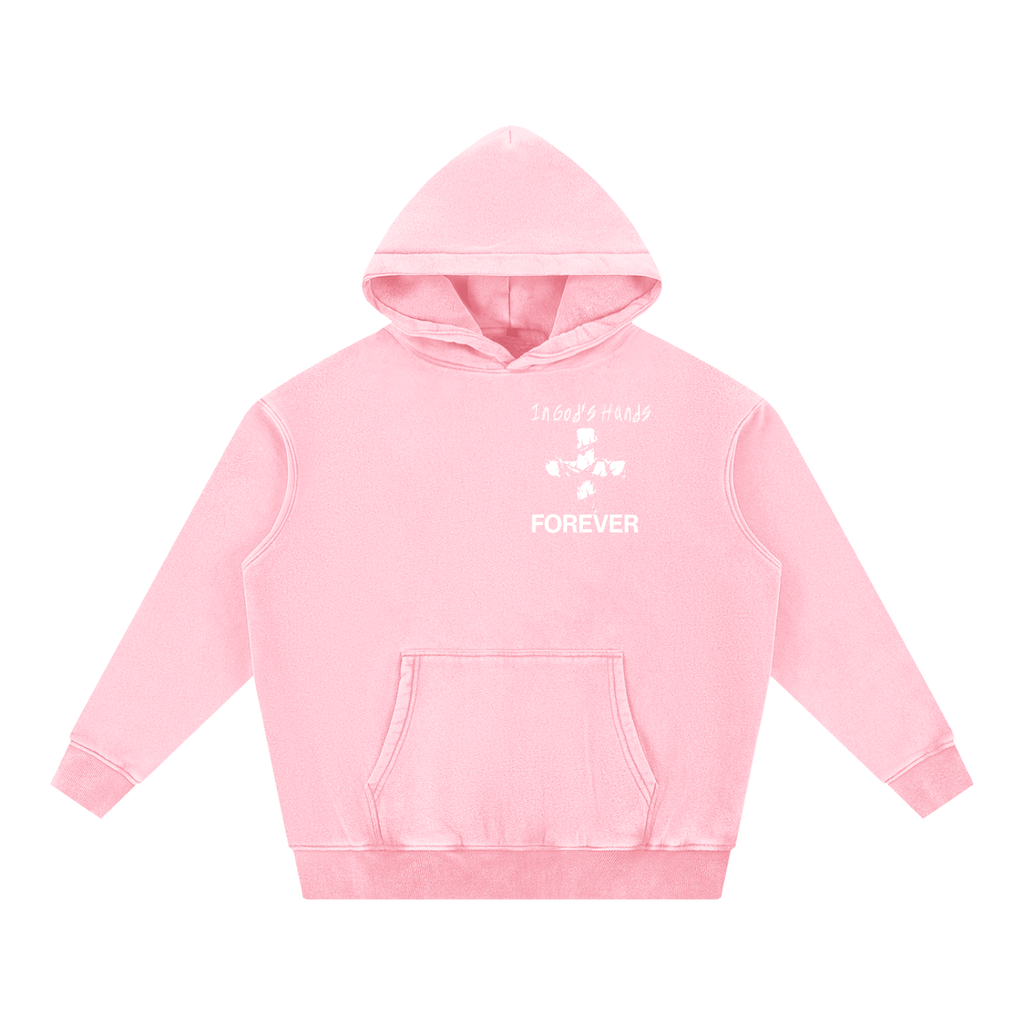 Snow Wash Fleece Oversize Hoodie