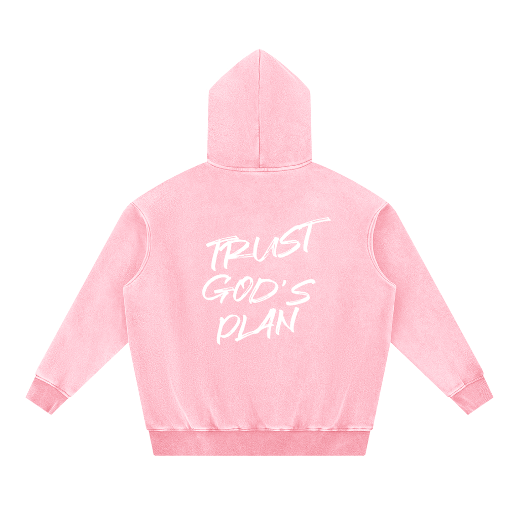 Snow Wash Fleece Oversize Hoodie