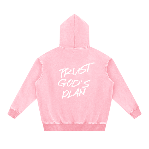Snow Wash Fleece Oversize Hoodie