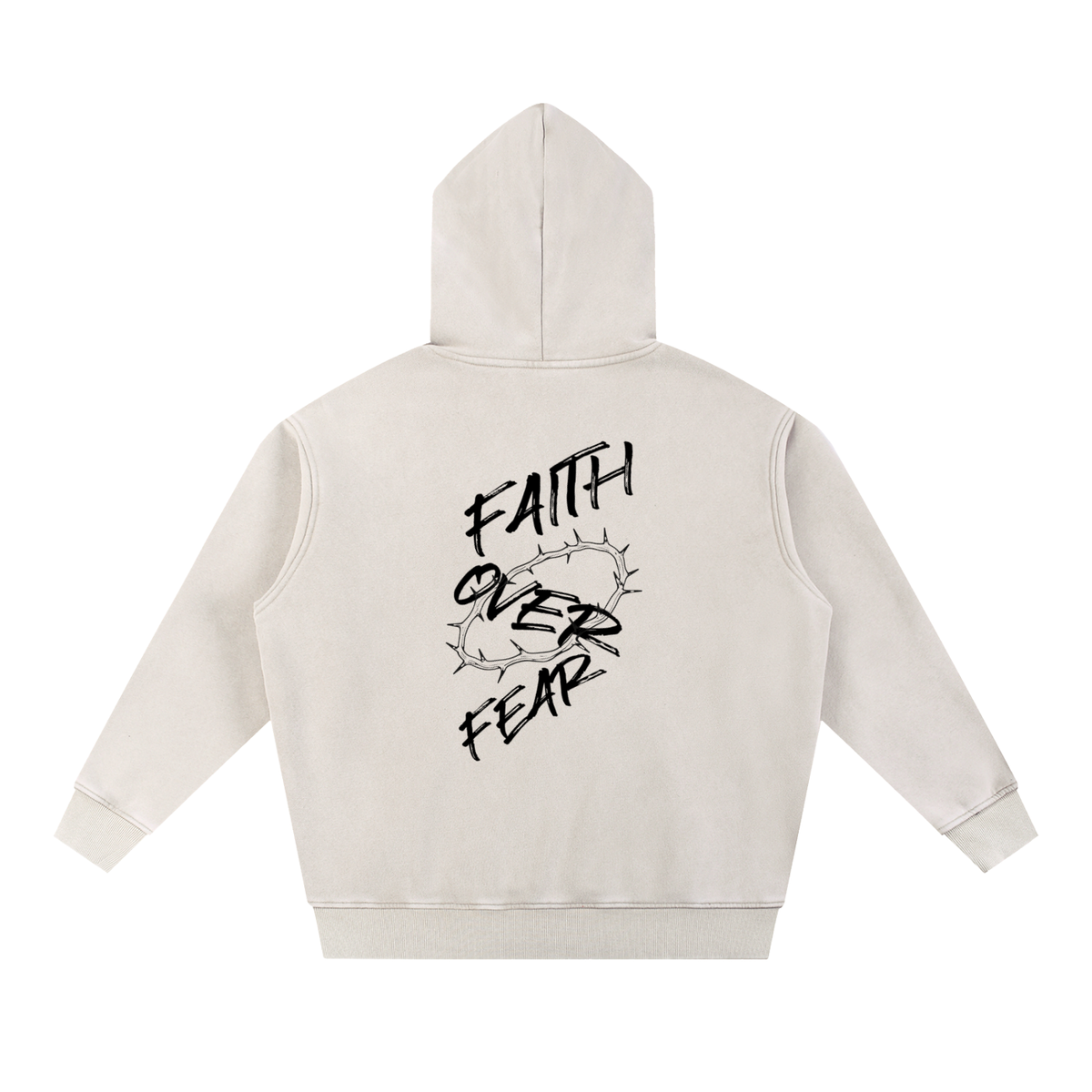 Snow Wash Fleece Oversize Hoodie