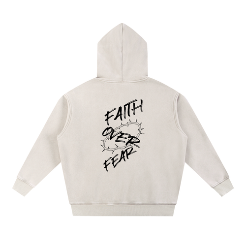 Snow Wash Fleece Oversize Hoodie
